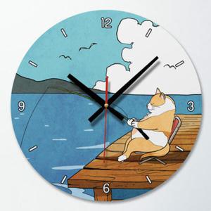 아트박스/꾸밈 ik465-장난스런고양이시리즈1탄_인테리어벽시계