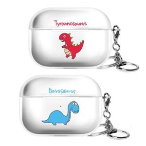 아트박스/원스 imooi 공룡 에어팟 프로 투명 일체형 하드 케이스