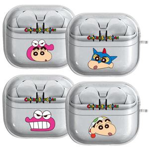 아트박스/원스 C짱구 페이스 갤럭시 버즈3 프로 투명젤리 케이스