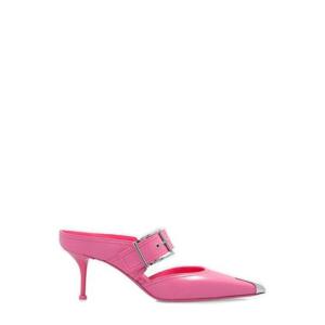 Alexander McQueen 포인티드 토 슬립온 뮬 709993WHSWD 5482 TP943333183