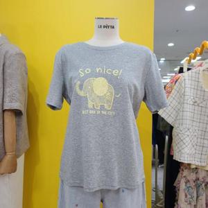 르피타 DP01 엘리펀 레터링티셔츠 L252BTS755