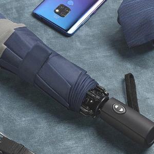 반사띠 휴대용 3단 거꾸로 완전자동 우산네이비