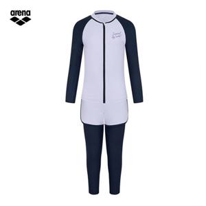 아레나 서클 A5BG1GS07 LAV (주머니백 증정) 여아동 집업 래쉬가드 세트 수영복
