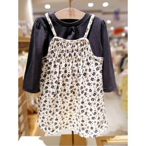 (밍크뮤10) 25FW가을신상 (DG)모노 플라워 SET원피스 H K (35A1540301)