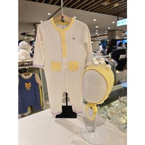 [블루독베이비] 25 FW(크림)롤리팝모달세트우주복(45A7004111) 신생아 출산 백일 돌 선물 조카 유아 아가옷