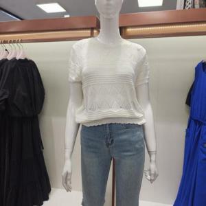 수스 HC04 요코 스카시 반팔 니트 S252BSW569