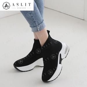 [애슬릿] 여성 에어 통굽 삭스 스니커즈 앵클 부츠 5cm