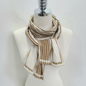 [애슬릿] 여성 스트라이프 주름 롱 스카프 머플러
