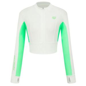 [아레나] 엑티브 레귤러핏 세미크롭 집업 래쉬가드 A4BL1QR47WHT