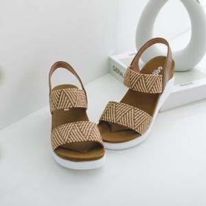 갓슈 세지오 짜임 통굽샌들