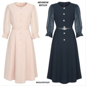 [미니멈]MD 쉬폰 슬리브 원피스 MD MMXCAWO7100_CJ