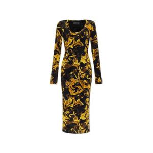 베르사체 진 쿠튀르 바로코 프린트 롱 슬리브 드레스 79HAO920JS500 G89 TP946805617