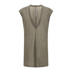 릭오웬스 딥 브이넥 슬리브리스 딜런 티셔츠 RU02E1157UC 34