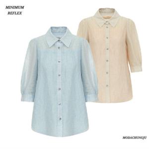 [미니멈]MD 스트라이프 카라넥 블라우스 MD MMZBGWB3920_CJ