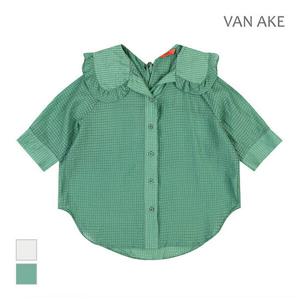 [반에이크][반에이크] 프릴 빅카_라 반팔 블라우스_VB38BLUD03Z