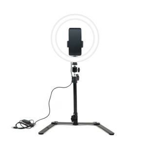 LED 링 라이트 카메라 사진 동영상 개인방송 보조장 보조장비 원형 램프 조명 USB 전원 10형 스튜디오 미니 색온도 밝기 조절