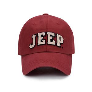 [지프]JQ3GCU129 와인 대문자 아플리케 볼캡 야구모자_SC