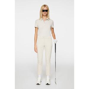 제이린드버그 FW 여성 레이 플리스 기모 트윌 골프 팬츠 문빔 GWPA12005