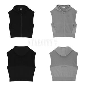 볼빅 여성 조직 믹스 후드 풀집업 니트 베스트 VLKVP802