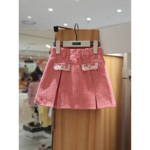 베네통키즈6 트위드 플리츠 스커트 QASK04541 25F