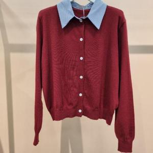 라티움 HC34 부드럽고 착용감좋은 카라셔츠 포인트 무지니트가디건 T2533cd02