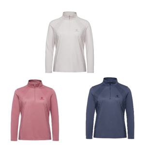 블랙야크 여성 기능성 티톤 집업 긴팔티 1BYZTFU502-GSGJ