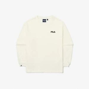 휠라긴팔티 KQC FK2RLG3101X-CRM 베이직 싱글 티셔츠