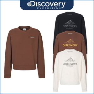 디스커버리 25년 가을신상 여성 세미오버핏 마운틴 백그래픽 맨투맨 DWMT42054