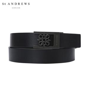 [세인트앤드류스] 남성 별 심볼 솔리드 반자동 벨트 811E7BT104_BK