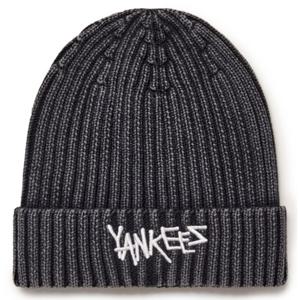 MLB 키즈 스톤 워싱 골지 비니(7ABNB0156-50BKS)