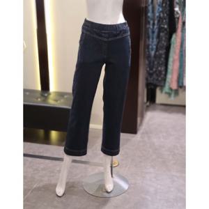 [트리아나]MARIO소고 허리밴딩 일자형 데님팬츠AL1XA02