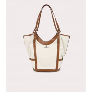 [공식] 비비안웨스트우드 캔버스 그레인 올리브 라지 숄더백(VPTCBA2014 10)