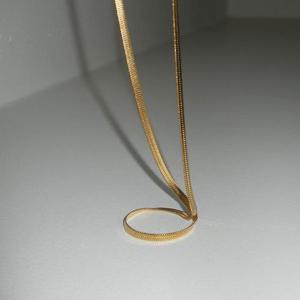 [엠던] 써지컬 뱀줄  3mm  볼드 변색 방지 목걸이