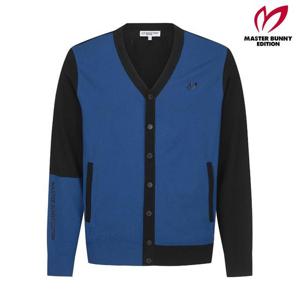 마스터바니  (411D3SD205) 남성 브이넥 컬러 믹스 니트 가디건