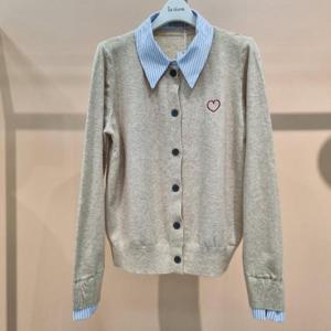 라티움 HC34 부드럽고 착용감좋은 카라.소매셔츠 가을 니트가디건 T2533Cd05