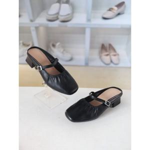 [코디엘루]메리제인 미들힐 뮬 블로퍼 4cm CDSP500807