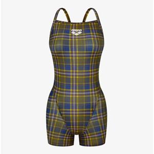 [아레나] 여성 A5FL1LH05YEL 컨트리 체크 2부 반신 싱글 수퍼플라이백  실내수영복