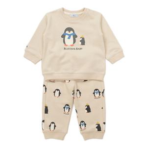 [블루독베이비8] FW25(CR) 펭귄 상하세트A HJ (45C7067205) (BLUEDOG BABY 유아 출산 백일 선물 도트 강아