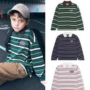 [MLB키즈DB] 스트릿 스트라이프 럭비 셔츠(3color)(7APQB0154)