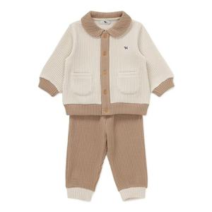 [블루독베이비8] 25FW (CR) 가디건상하세트A HJ (45C1361001) (BLUEDOG BABY 유아 출산 백일 선물 도트 강