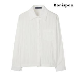 [보니스팍스(여성의류)]밑단 스트링 포켓 셔츠 XP9SH009M0