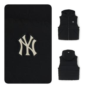 MLB 공용 베이직 후드 패딩조끼 뉴욕양키스(3ADVB0456-50BKS)