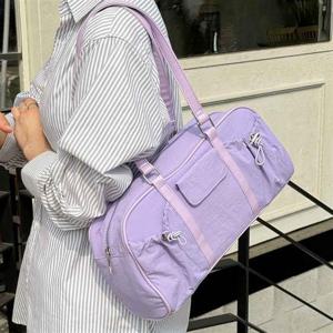 여성캐주얼숄더백 나일론 바스락 보스턴 숄더백 GAB00712