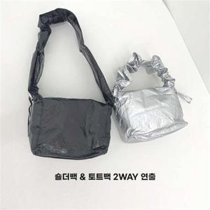 셔링 곱창 글로시 미니 숄더백 GAB03176 숄더토트백