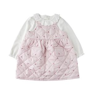 [밍크뮤]SC선물포장(핑크)체리패딩오버롤SET스커트(35C1540004)2025가을겨울 등원룩 치마 A