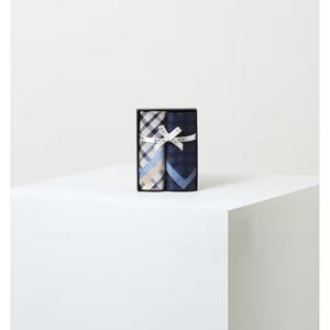 [닥스핸드백] 네이비 면 손수건 2종세트 DCHA5F042N2