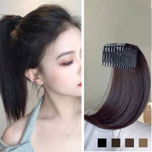 여자 윗머리 볼륨 정수리 부분가발 똑딱이 헤어피스