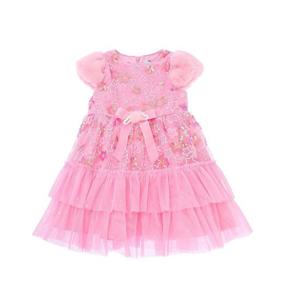 [프렌치캣(백)]핑크 별 스팽클 원피스 (Q45DAO120)