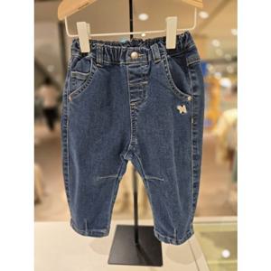 [블루독베이비] 25 FW(NY)기모데님팬츠 (45C1441004) 백일 돌 선물 조카 유아 아가옷 겨울 바지 (45C144100