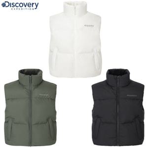 디스커버리 [DWDV91056] 25FW 여성 올리브 크롭 다운 패딩베스트
